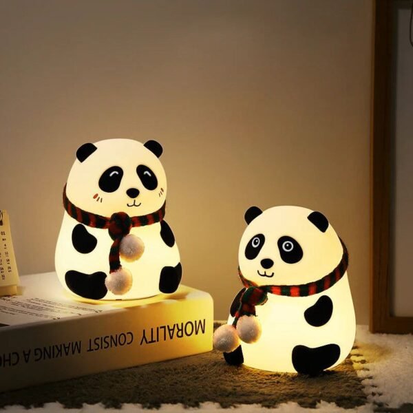 Panda Light Touch Silicone Night Light | Home Decor, Kids, Men, Women | Desk Light - Image 4