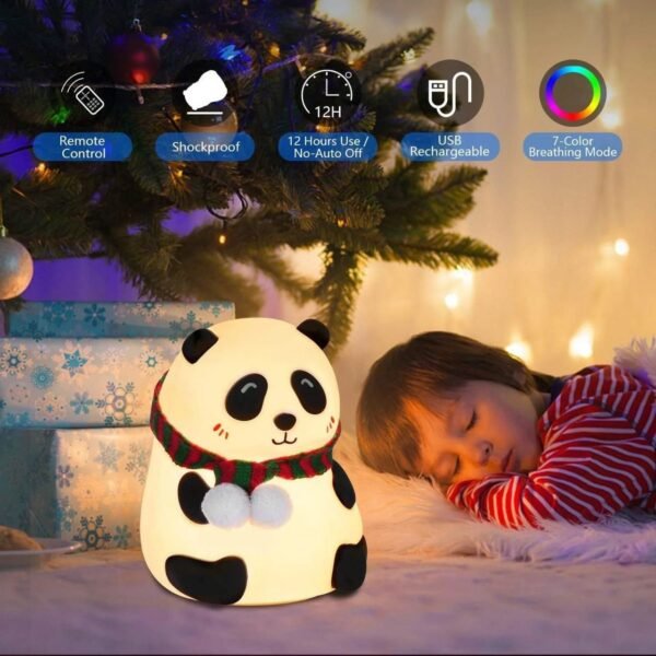 Panda Light Touch Silicone Night Light | Home Decor, Kids, Men, Women | Desk Light - Image 7